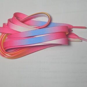 Rainbow/ Multicolored Shoelaces 120CM.**Unisex**
